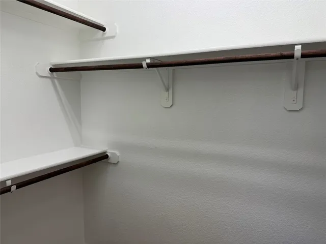 a close view of closet