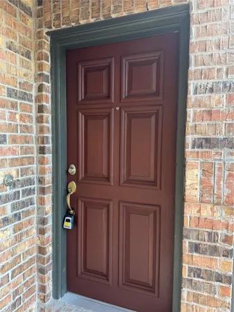 a view of front door