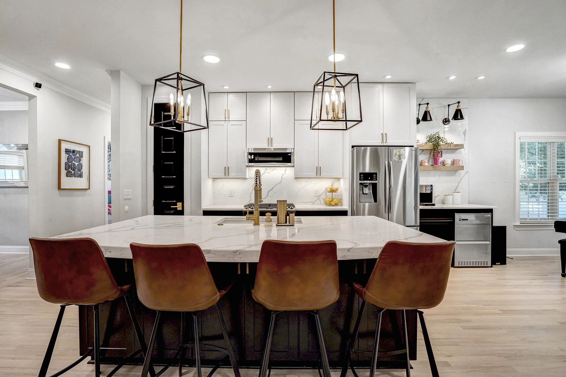 163 Winfred Drive Raleigh, NC 27603 - Photo 14 of 39 a view of a dining room with furniture and wooden floor