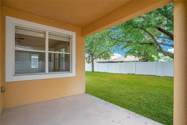 a house view with a garden space