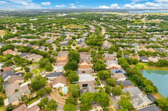 view of city and green space