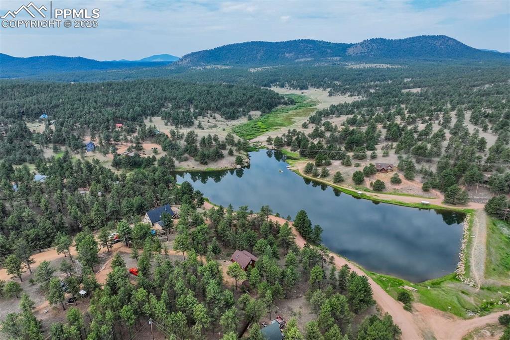 39 Reed Drive Florissant, CO 80816 - Photo 24 of 25 Aerial/Drone view of Wilson Lake and beyond