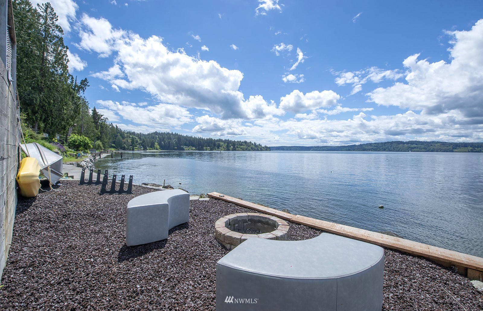 13201 Burma Road Southwest Vashon, WA 98070 - Photo 24 of 31 a view of a backyard with swimming pool and lake view