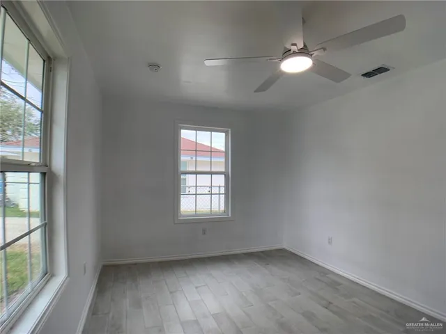 an empty room with window