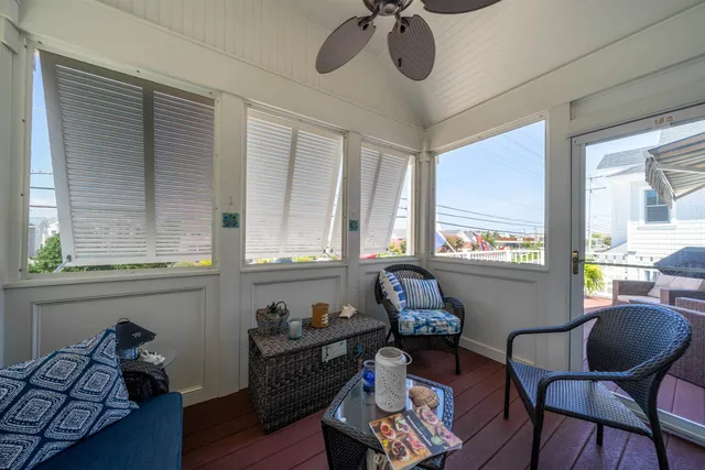 a room with furniture and windows