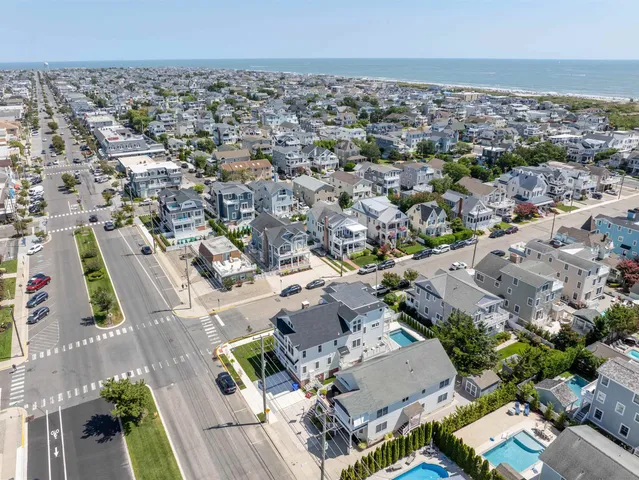 an aerial view of a city with lots of residential buildings