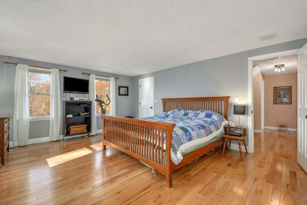 16 Barrett Road Marlborough, MA 01752 - Photo 25 of 41 a bedroom with a bed and a flat screen tv