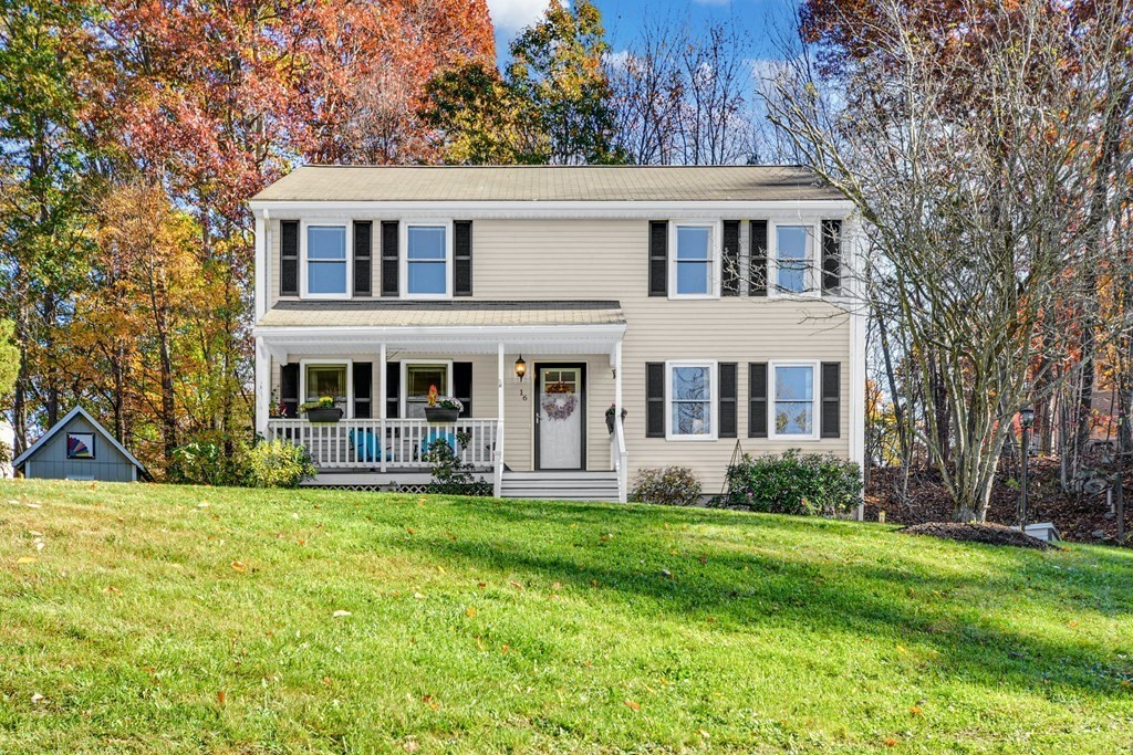 16 Barrett Road Marlborough, MA 01752 - Photo 3 of 41 a view of a house with a yard and sitting area