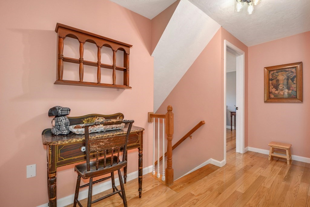 16 Barrett Road Marlborough, MA 01752 - Photo 35 of 41 a view of a workspace with furniture and staircase