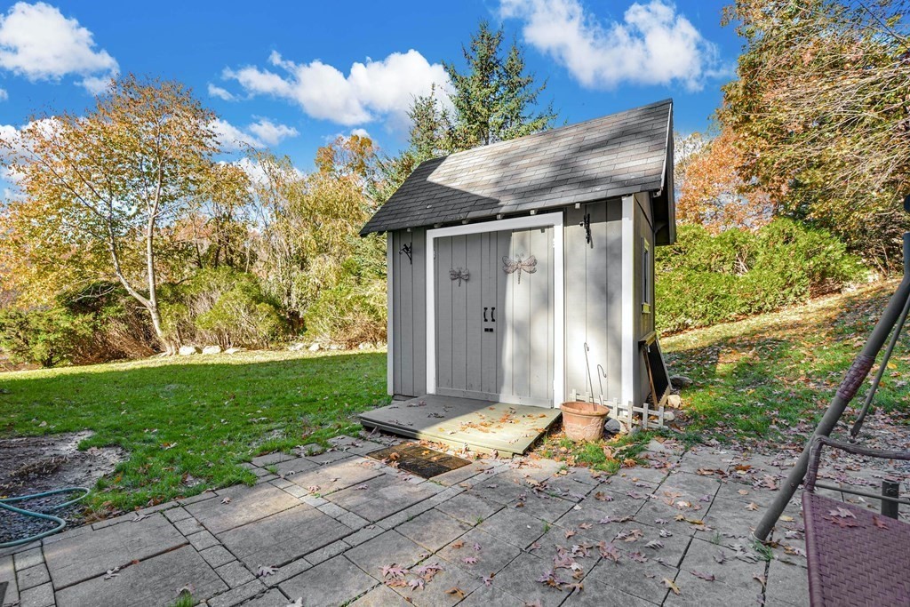 16 Barrett Road Marlborough, MA 01752 - Photo 39 of 41 a view of backyard with a barn and a cactus plant