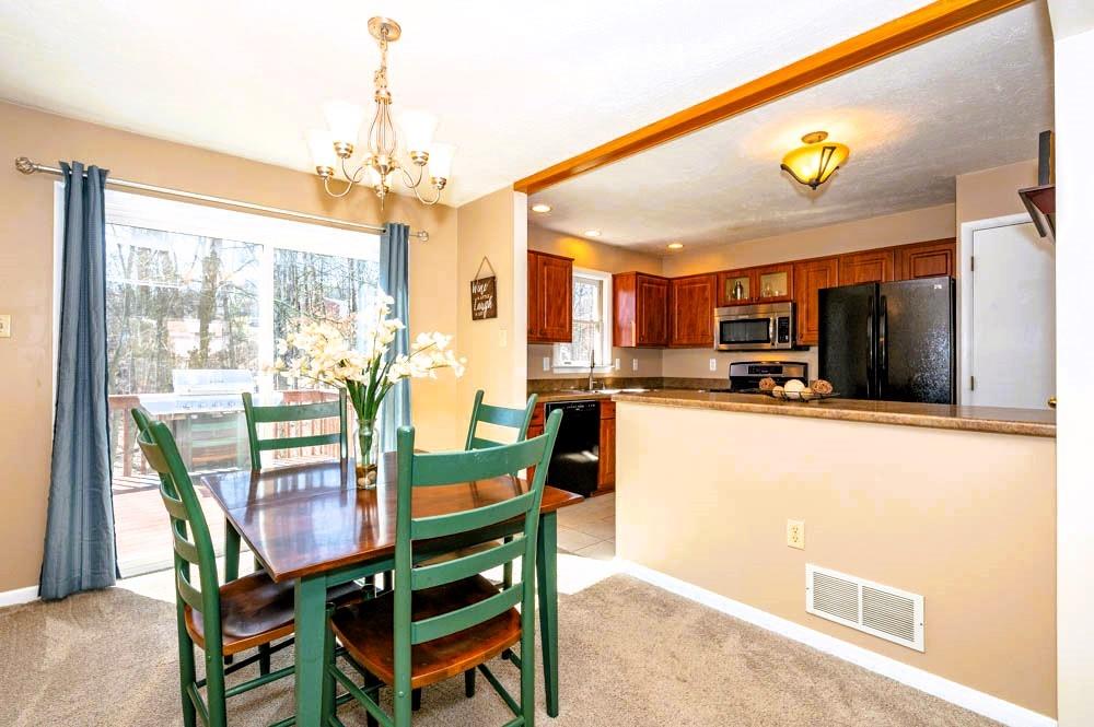 24 Lynmar Road Pittsburgh, PA 15209 - Photo 6 of 39 a dining room with furniture a chandelier and wooden floor