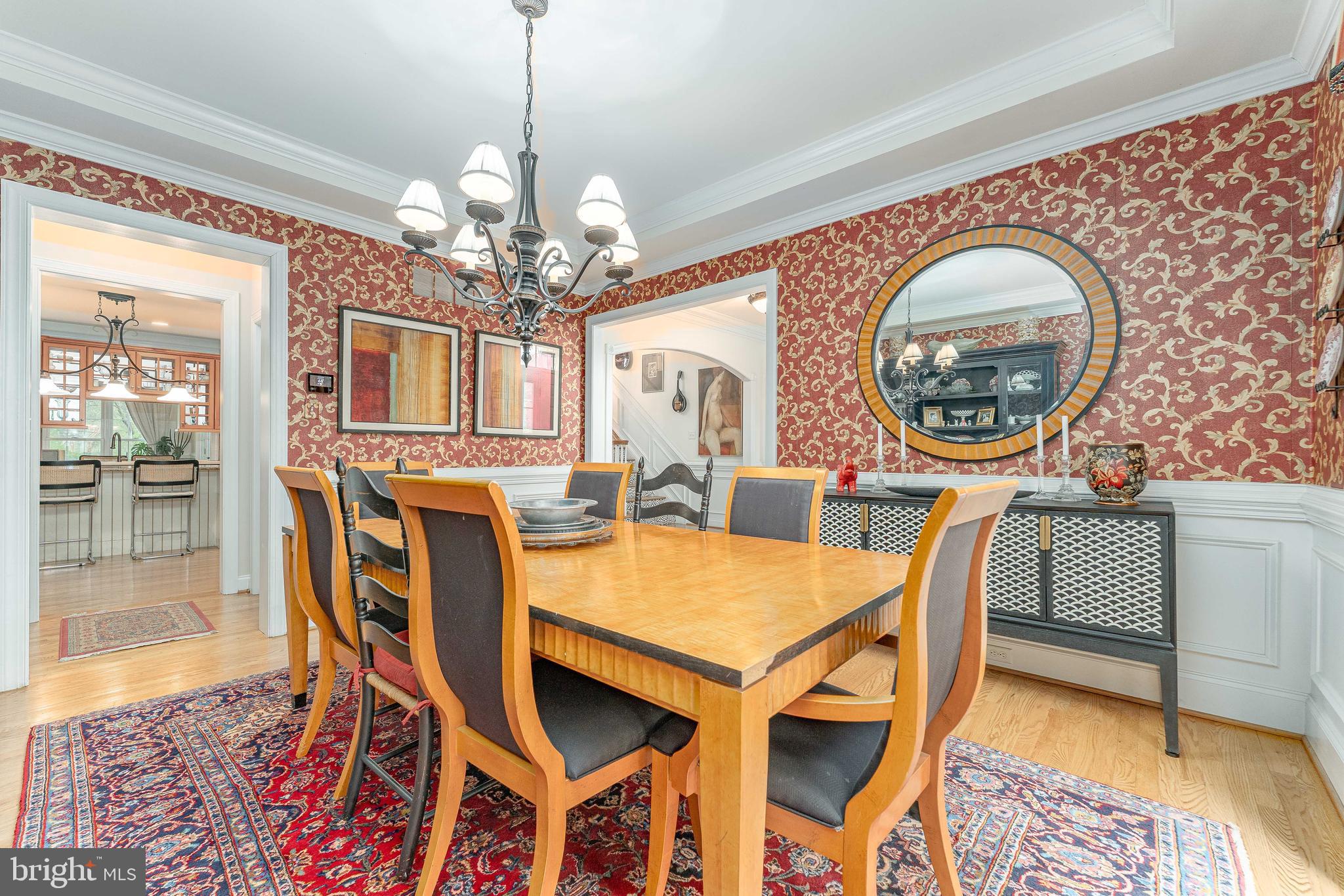 258 New Darlington Road Media, PA 19063 - Photo 38 of 120 a view of a dining room with furniture and a chandelier