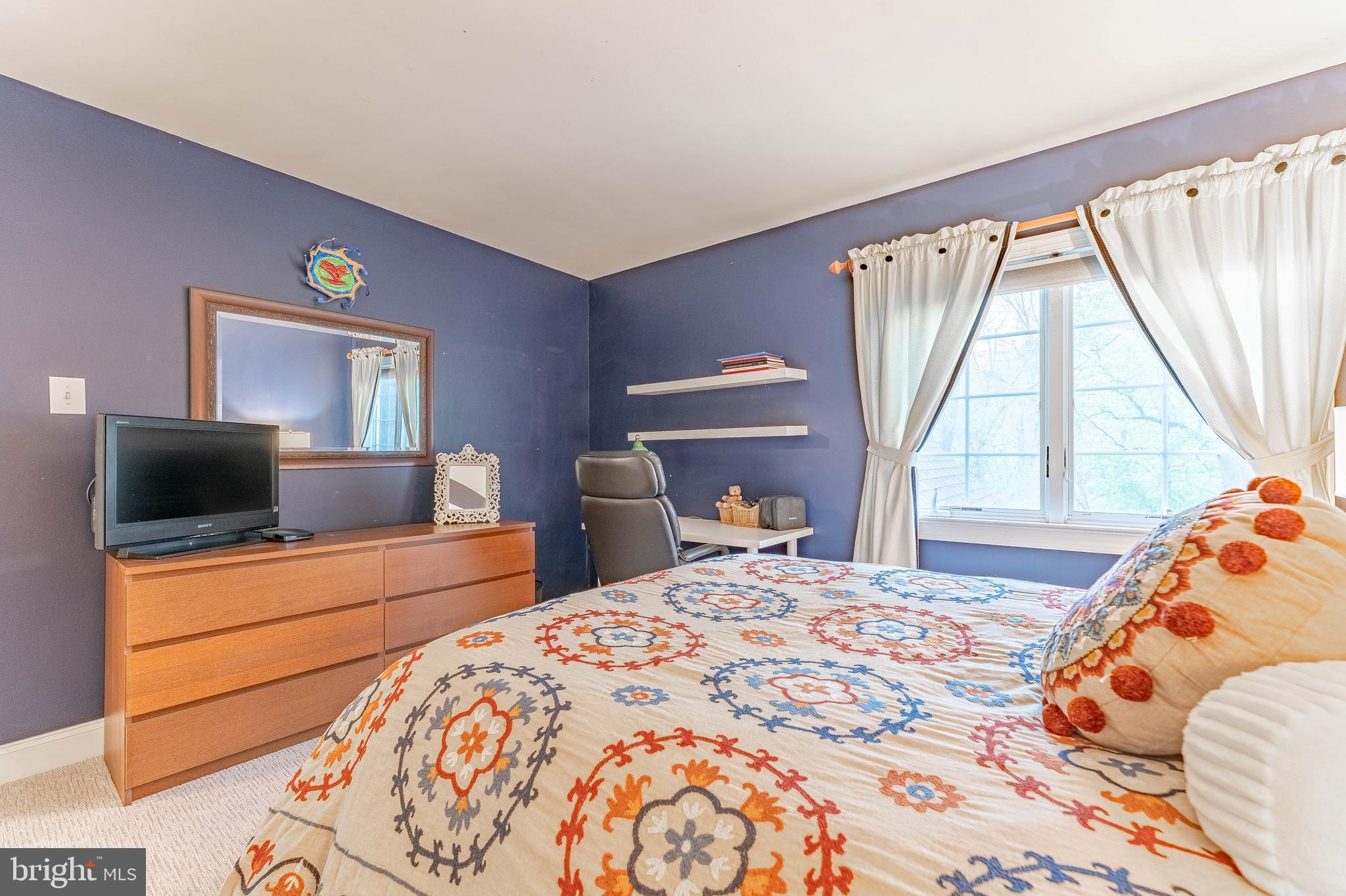 258 New Darlington Road Media, PA 19063 - Photo 56 of 120 a bedroom with a bed and a large window
