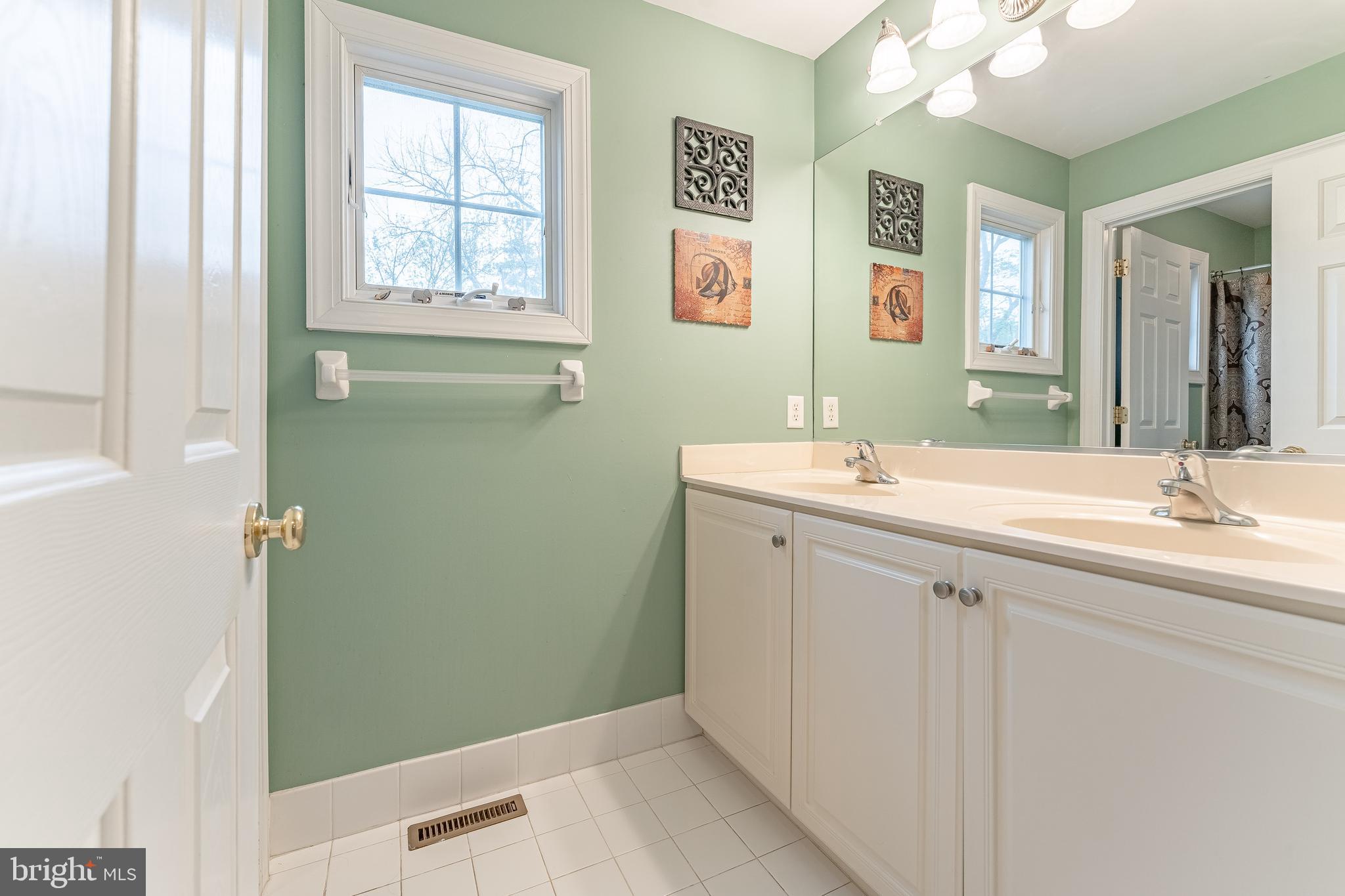 258 New Darlington Road Media, PA 19063 - Photo 61 of 120 a bathroom with a double vanity sink and a mirror