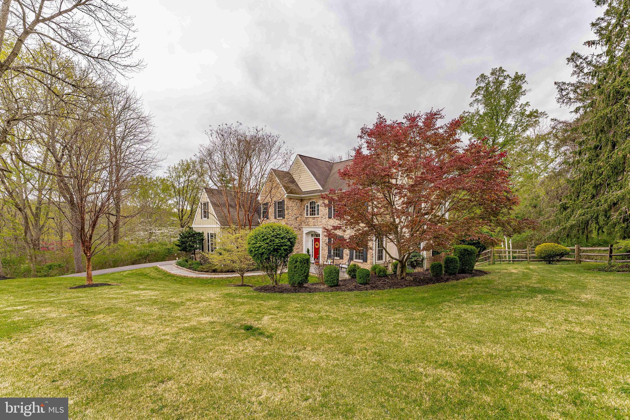 258 New Darlington Road Media, PA 19063 - Photo 7 of 120 a view of yard with swimming pool and trees