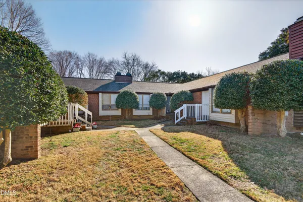 a view of a house with a patio