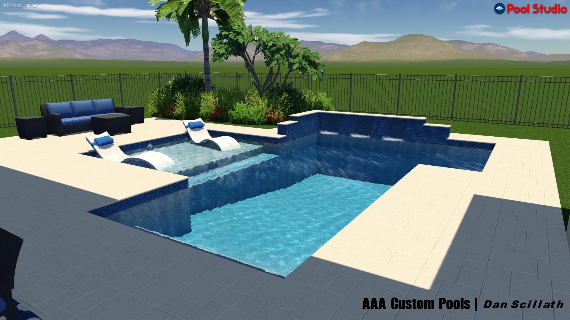 6950 Northwest 28th Avenue Boca Raton, FL 33496 - Photo 15 of 59 Pool Rendering