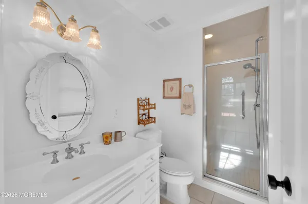 a view of a garden with a lake