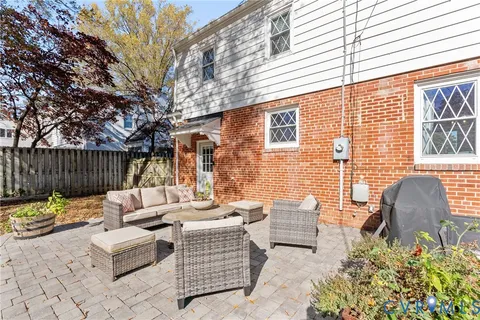 a house view with a seating space
