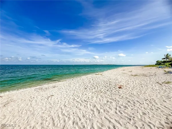 a view of a beach with a yard
