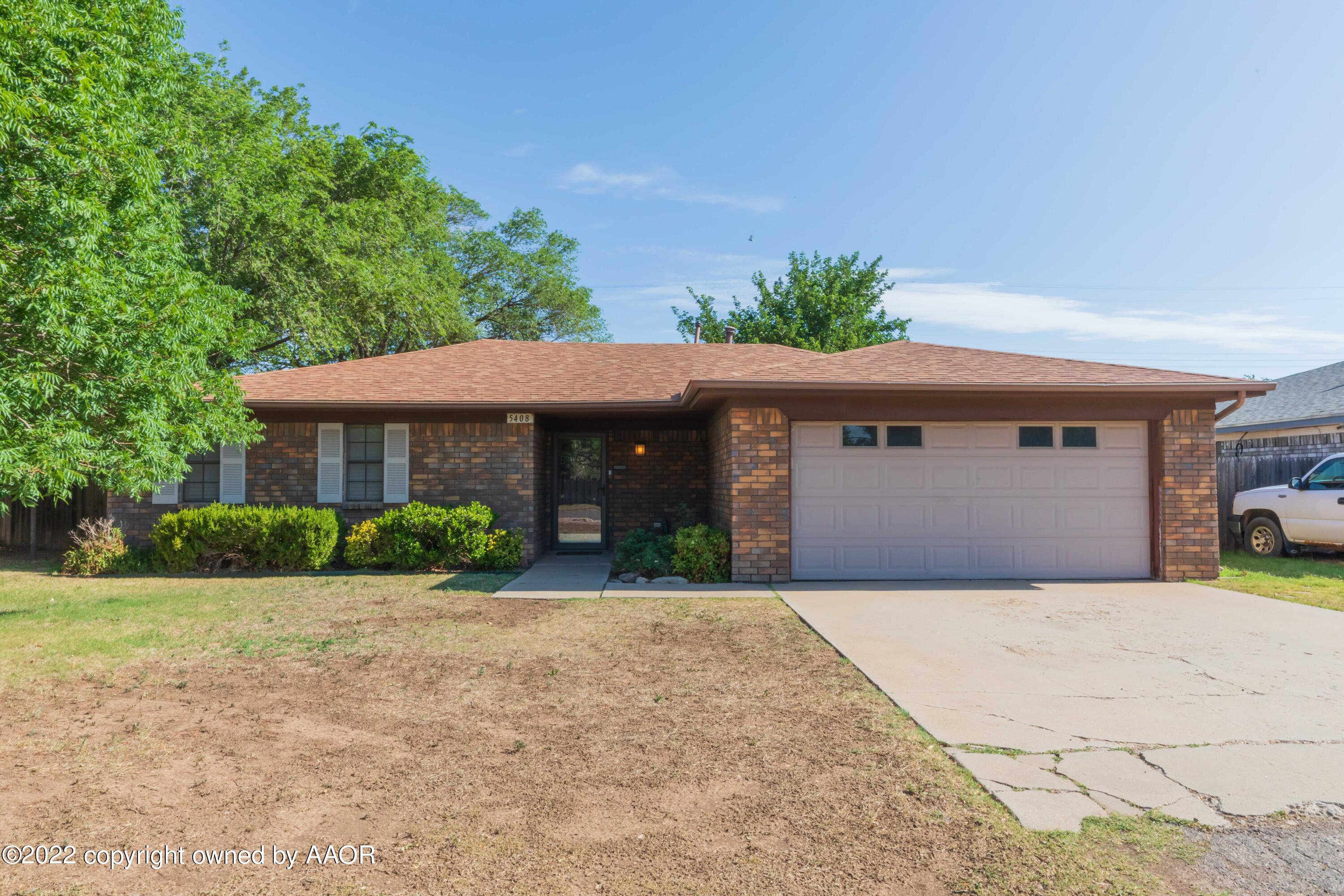 5408 Hillside Road Amarillo, TX 79109 - Photo 1 of 43 FRONT VIEW 1