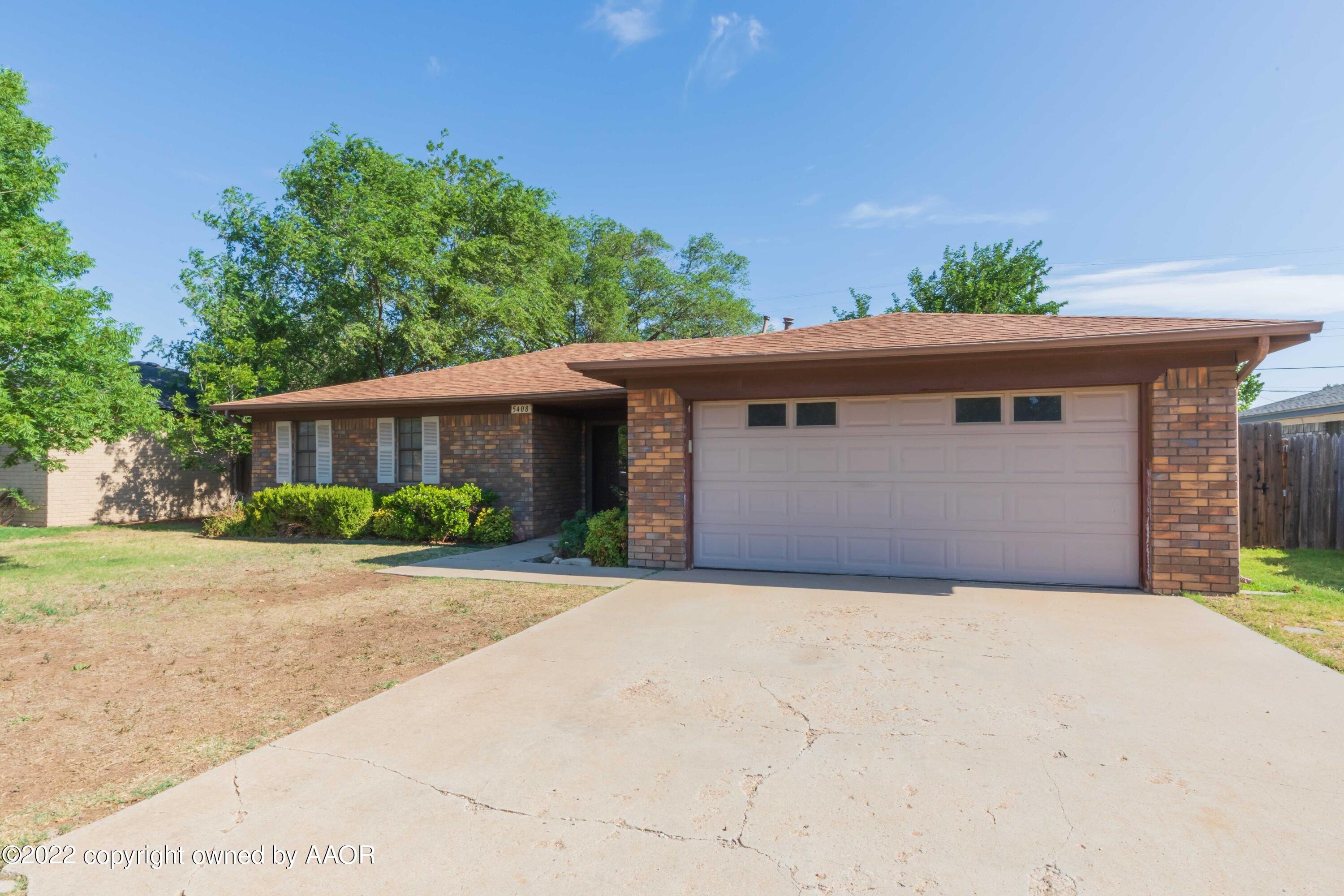 5408 Hillside Road Amarillo, TX 79109 - Photo 2 of 43 FRONT VIEW 2