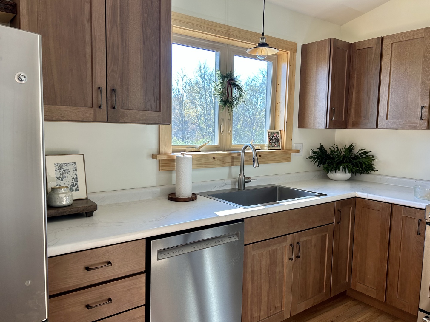 2345 East 275th Road Oglesby, IL 61348 - Photo 4 of 20 a kitchen with stainless steel appliances granite countertop a sink a counter space and cabinets