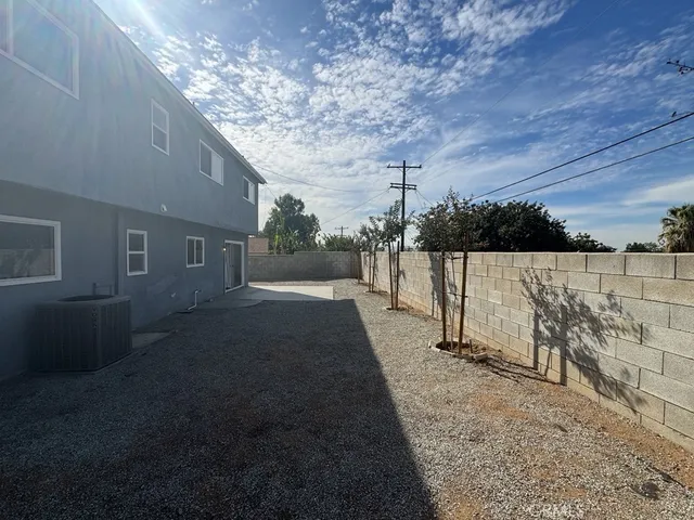 a backyard of a house