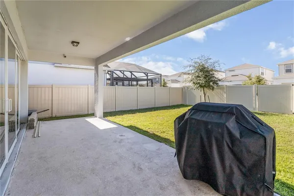 a view of a house with a patio