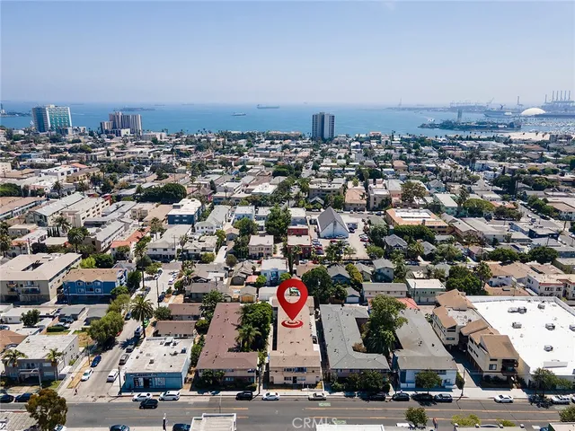 an aerial view of a city