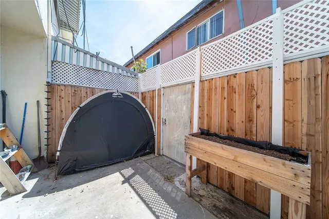 a view of a door of the house