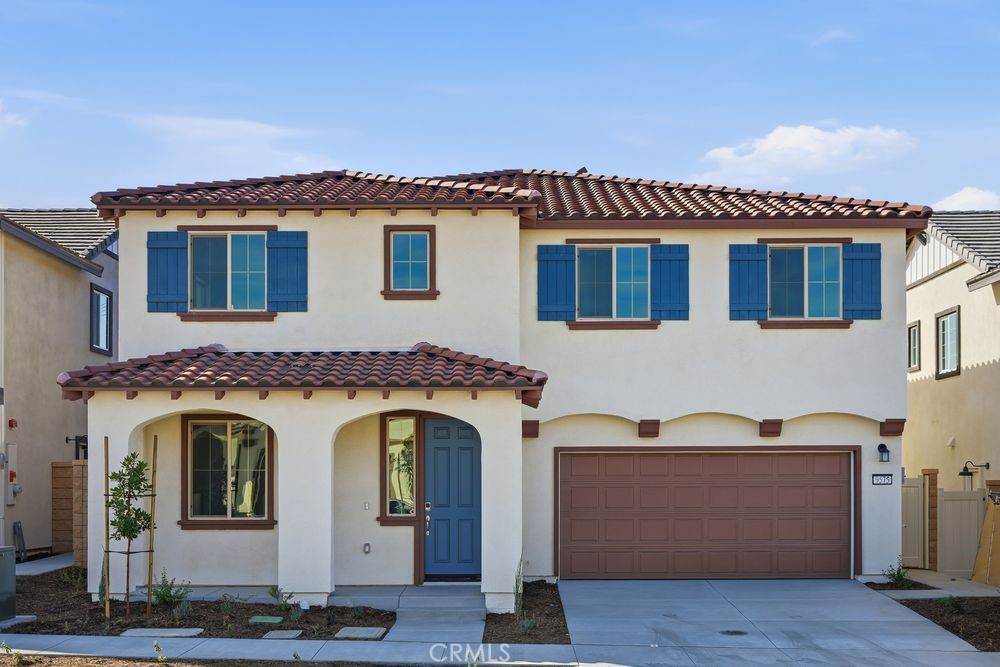 a front view of a house