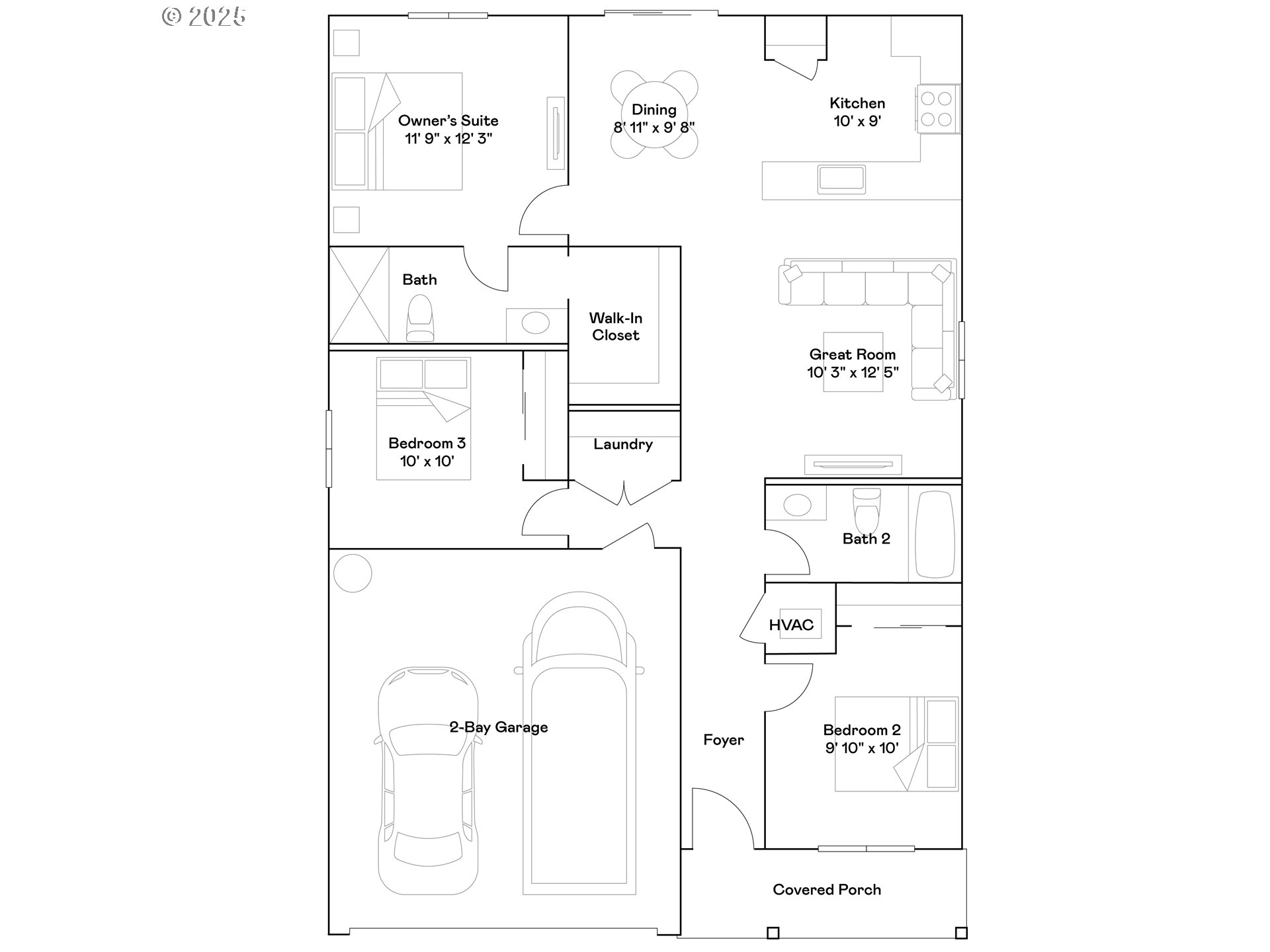 25221 Tanglewood Way Veneta, OR 97487 - Photo 15 of 18 a picture of a bench in front of a wall