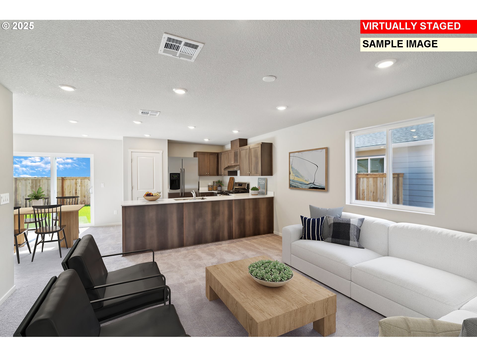 25221 Tanglewood Way Veneta, OR 97487 - Photo 4 of 18 a living room with furniture kitchen and a table