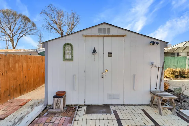 a front view of a house with glass door