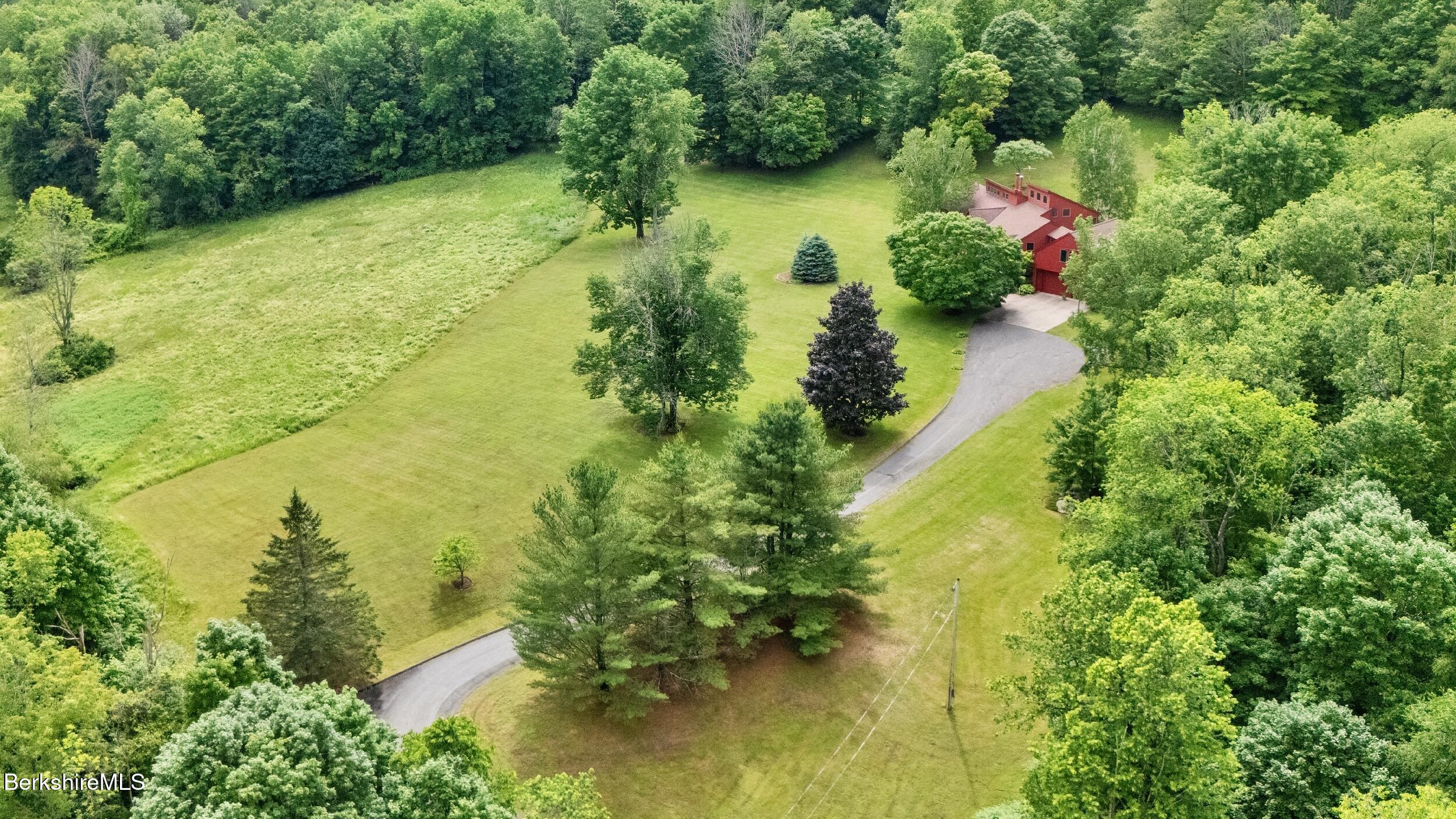 611 North State Road Cheshire, MA 01225 - Photo 71 of 75 Aerial Driveway