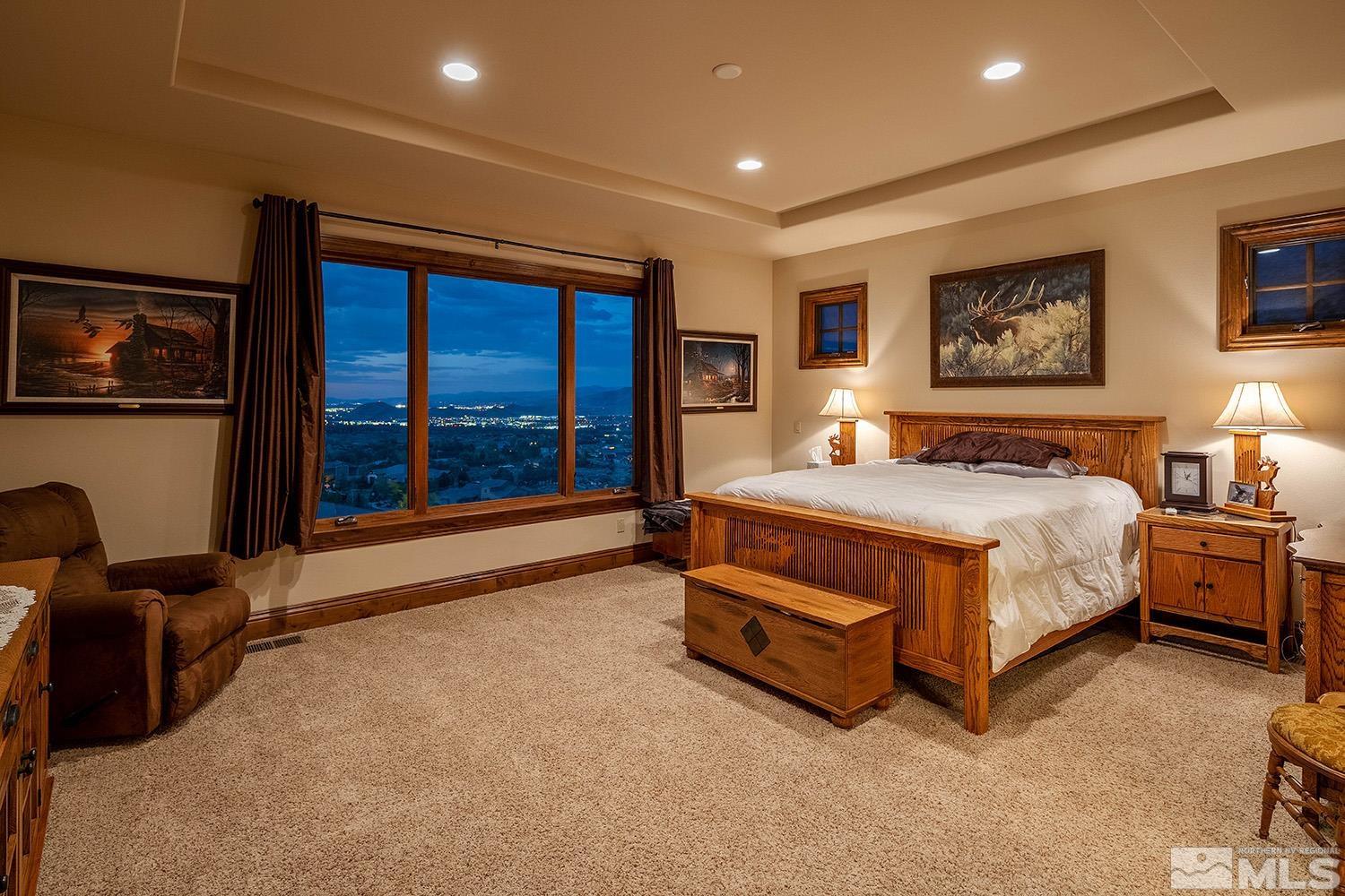 3745 Boulder Patch Reno, NV 89511 - Photo 11 of 40 a bedroom with bed and glass windows