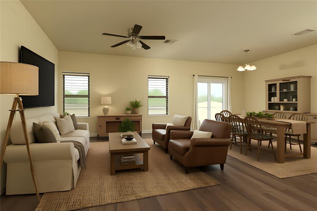 121 Mitchell Circle Terrell, TX 75160 - Photo 4 of 26 a living room with furniture and a wooden floor