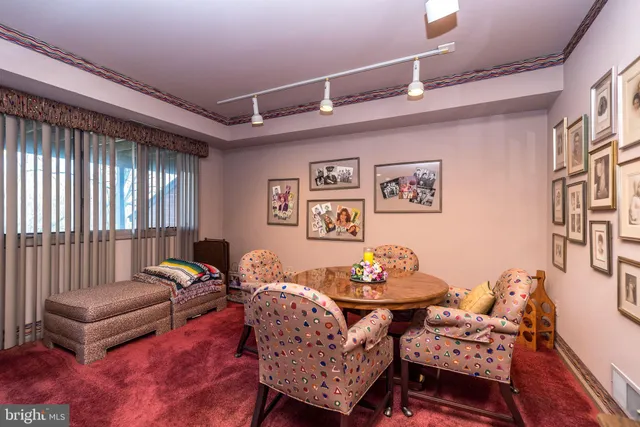 a view of a yard with trees