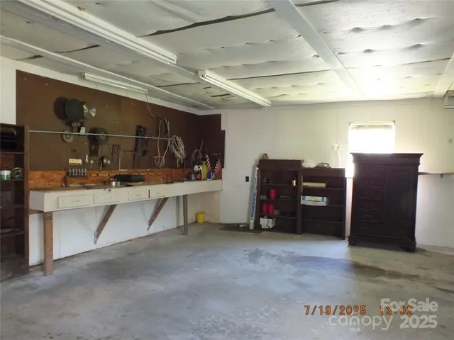 a room with storage and utility