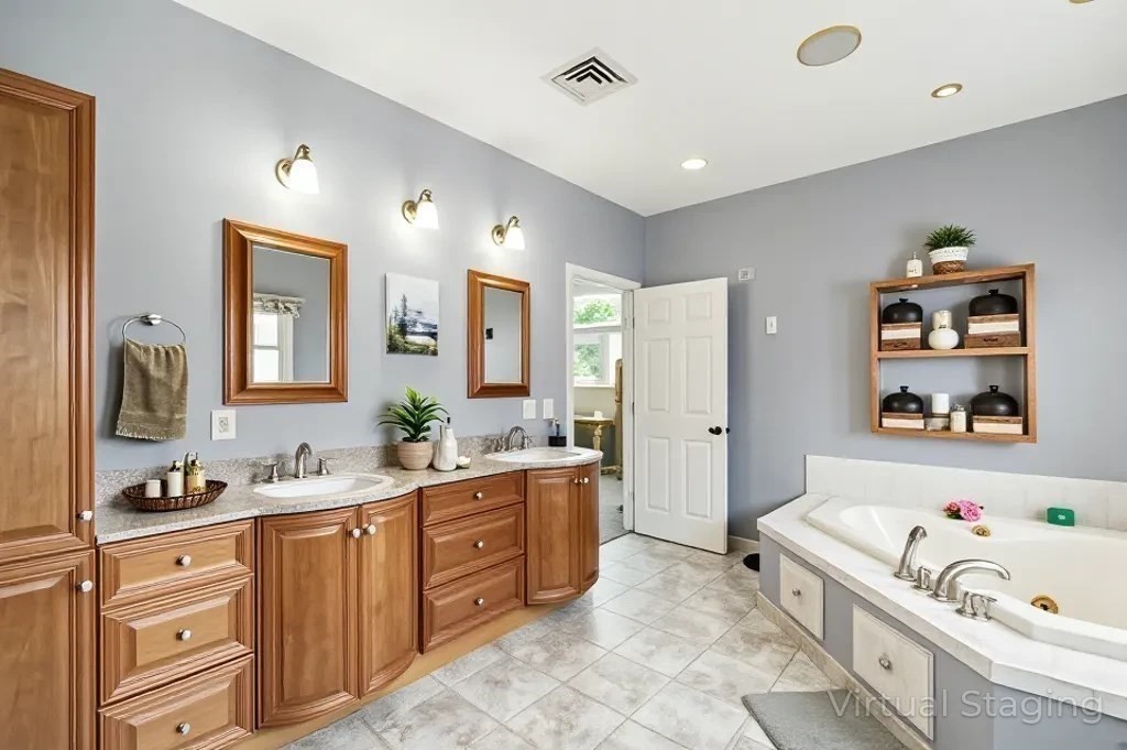 28 Gregg Street Beverly, MA 01915 - Photo 14 of 31 a bathroom with a tub sink and mirror