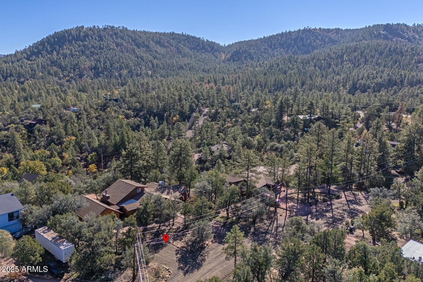 4823 Rim View Loop Pine, AZ 85544 - Photo 8 of 70 a view of a house with a mountain and a forest