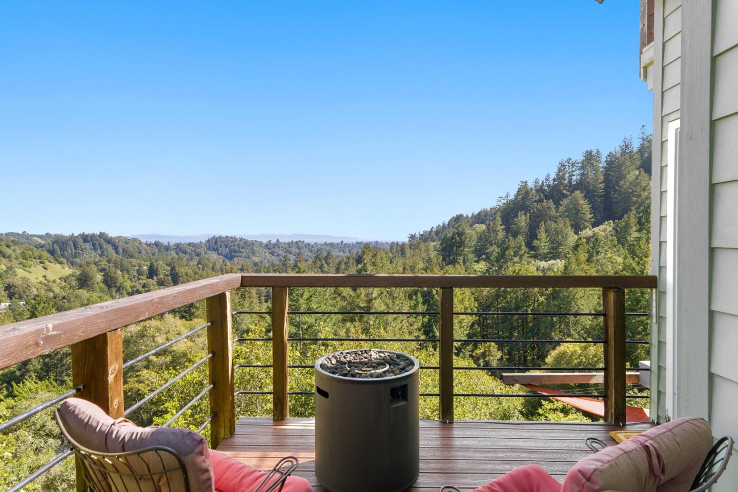 540 Olaughlin Road Santa Cruz, CA 95065 - Photo 12 of 42 a view of a deck with mountain view and lake view