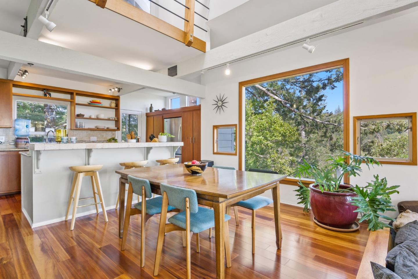 540 Olaughlin Road Santa Cruz, CA 95065 - Photo 19 of 42 a view of a dining room with furniture window and outside view