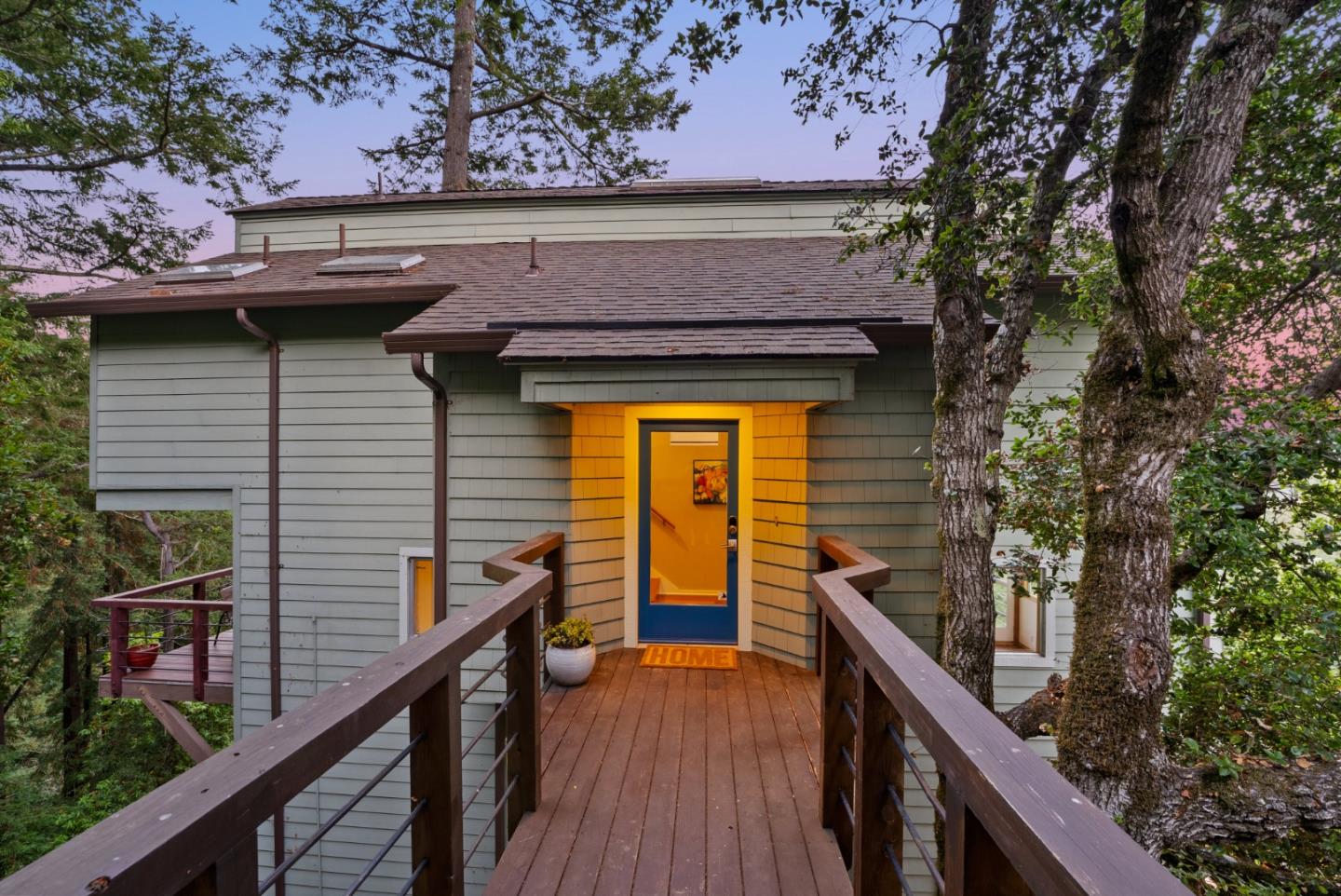 540 Olaughlin Road Santa Cruz, CA 95065 - Photo 2 of 42 a view of balcony with wooden floor and fence