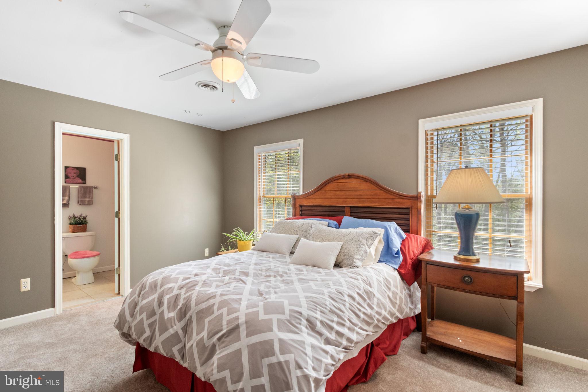 135 Cropp Road Fredericksburg, VA 22406 - Photo 39 of 67 a bedroom with a bed and a chandelier