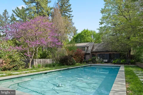 a house view with a garden space