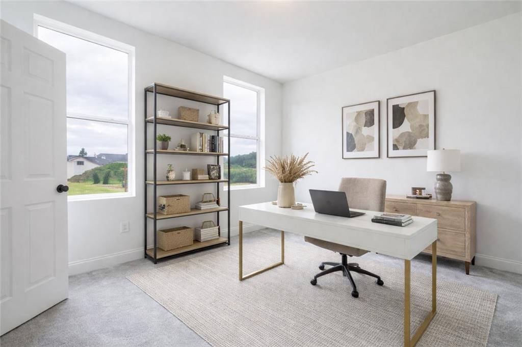 356 Stone Church Road Hunker, PA 15639 - Photo 13 of 40 a workspace with furniture and window