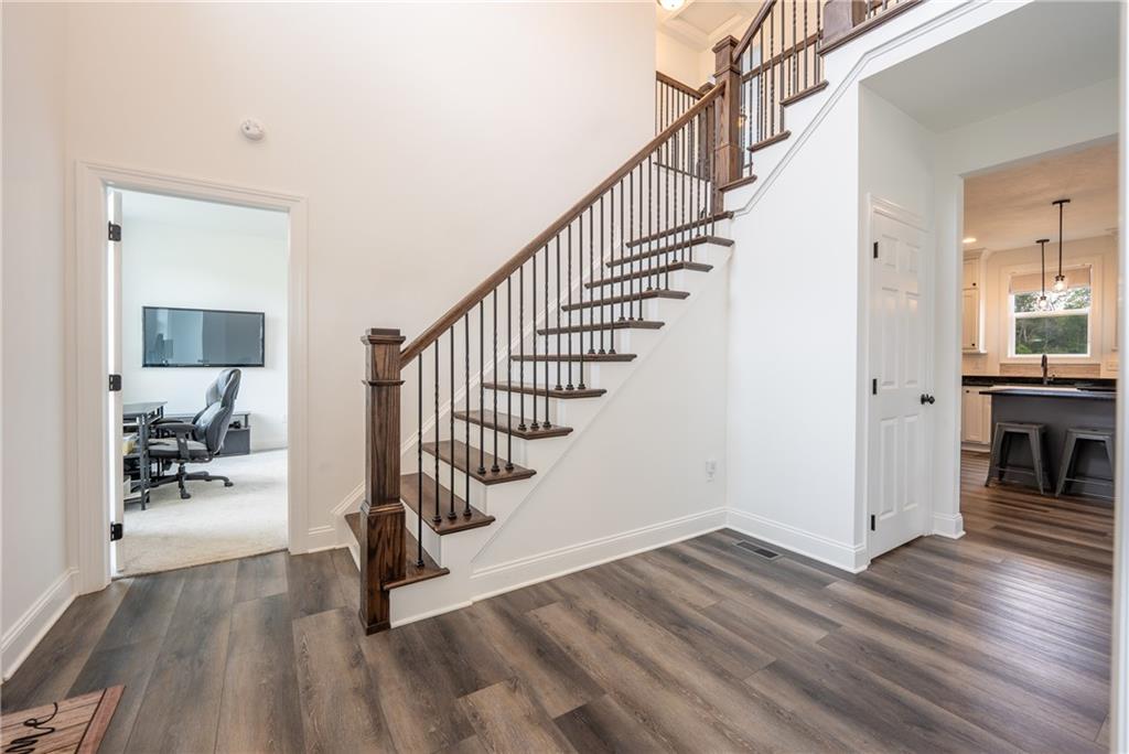 356 Stone Church Road Hunker, PA 15639 - Photo 5 of 40 a view of entryway and livingroom with wooden floor