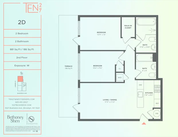 $945,000 | 1027 Bushwick Avenue, Unit 2D | Bushwick